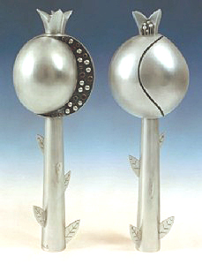 Torah finials (rimonim)